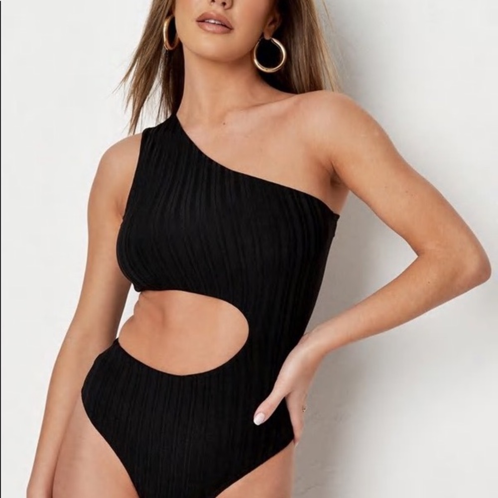 Missguided black cut out bodysuit